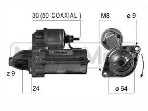 Стартер OPEL COMBO / CITROEN NEMO / FORD KA (RU8) / FIAT 500 (312_) 1996-2018 г.