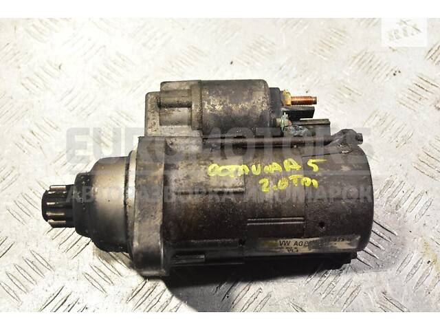 Стартер Skoda Octavia 1.9tdi (A5) 2004-2013 02M911023N 335843 - Фото 1