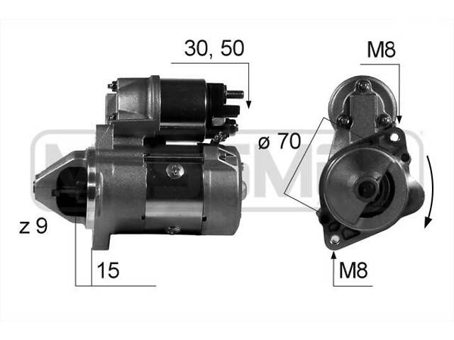 Стартер SMART CABRIO (450) / SMART FORTWO (450) / SMART ROADSTER (452) 1998-2007 г.