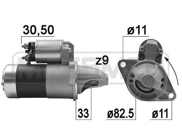 Стартер SUBARU LEGACY (BG) / SUBARU IMPREZA (GG) / SUBARU FORESTER (SG_) 1992-2015 г.