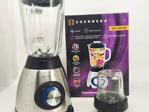 Стаціонарний скляний блендер Edenberg EB-60050 з кавомолкою 2в1 1000Вт