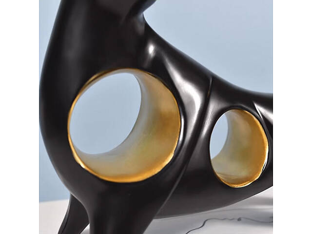 Статуетка Бик RESTEQ чорний — стильний декор для вашого дому чи офісу. Фігурка для інтер'єру Чорний бик - Фото 5