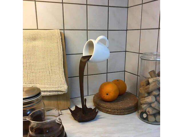 Статуетка Чашка з кавою RESTEQ 15 см декоративна фігурка для дому кафе чи робочого столу - Фото 2