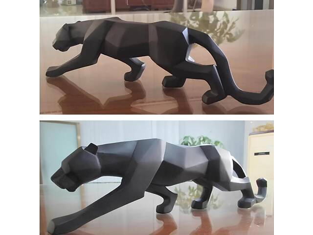 Статуэтка Черная пантера RESTEQ, Фигурка для интерьера Черная пантера 25×4,5×8 см - Фото 5