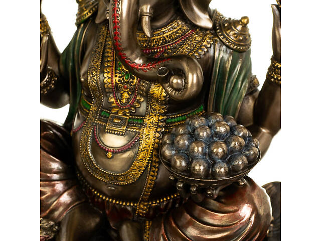 Статуетка декоративна Ганеш - Бог мудрості та благополуччя Veronese AL74249 - Фото 3