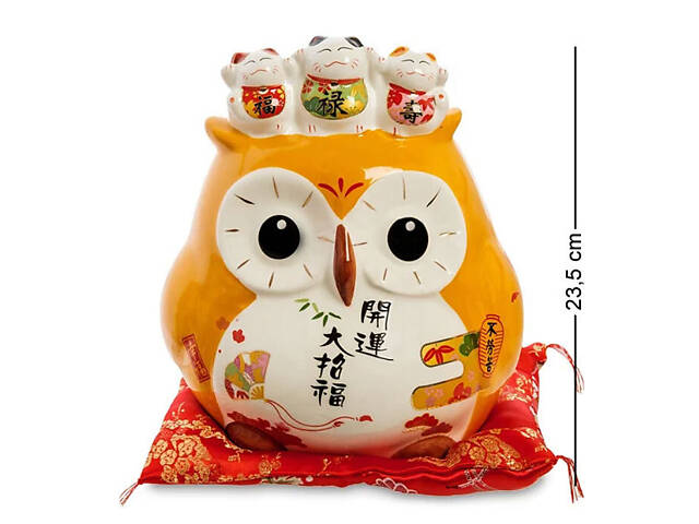 Статуетка декоративна скарбничка Owl Lefard AL32597 - Фото 1