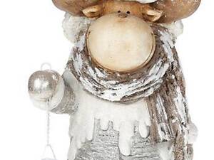 Статуетка декоративна 'Лось з ліхтариком' 52.8 см, кераміка