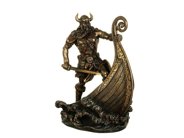 Статуетка декоративна Скандинавський воїн 23х19х13 см Veronese AL84480 - Фото 1