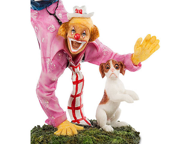 Статуетка Клоун з собачкою 14 см Veronese AL46567 - Фото 3
