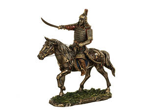 Статуетка колекційна Veronese Чингісхан 24х17 см 77737 полістоун покритий бронзою