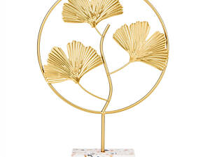 Статуетка метал Золоте листя 30х20 см 18915-006