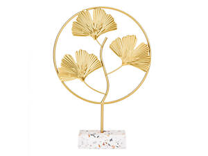 Статуетка метал Золоте листя 35х26 см 18915-006