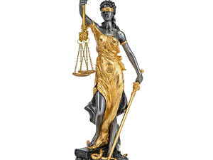 Статуэтка настольная Veronese Богиня правосудия Фемида 29х9 см 76457A7