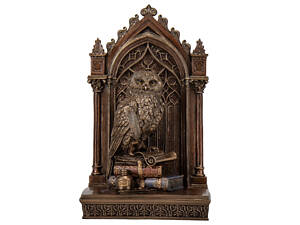 Статуэтка настольная Veronese Мудрая Сова 24х11х14 см 78073 бронзовое напыление полистоуна