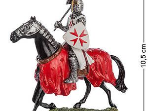 Статуетка олов'яна Veronese Кінний лицар хрестоносець 10,5 см 1903557 мініатюра
