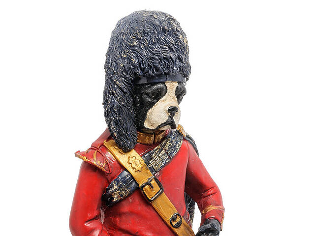 Статуетка з годинником Собака-барабанщик 38,5 см Noble AL45956 - Фото 2