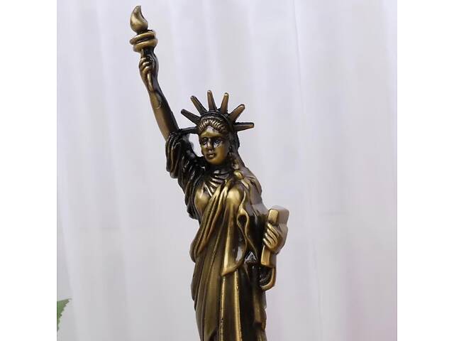 Статуэтка Статуя Свободы RESTEQ 30 см, Металлическая скульптура Статуя Свободы, Сувенир Statue of Liberty - Фото 4