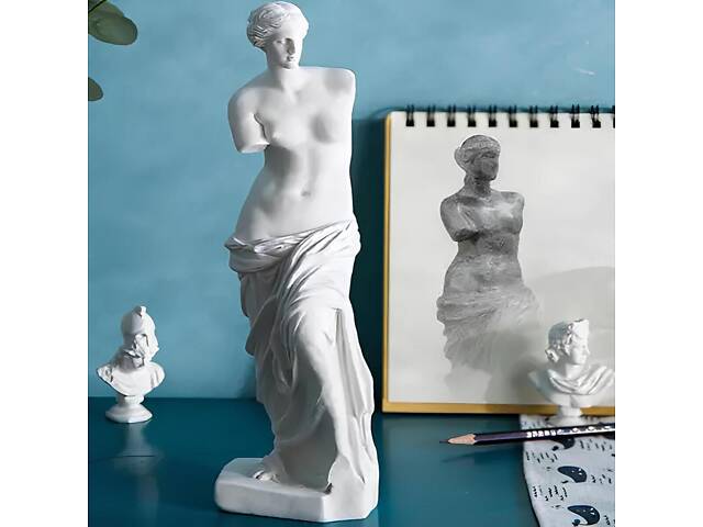 Статуетка Венера Мілоська RESTEQ, Фігурка для інтер'єру Афродіта з острова Мілос 9x9x29 см - Фото 1