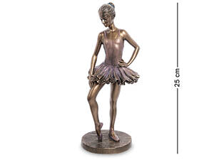 Статуетка Veronese Балерина 25 см 1906287 полістоун із бронзовим напиленням