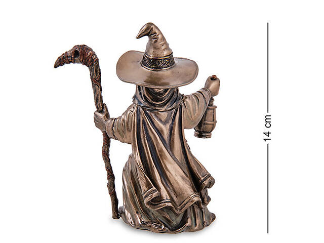 Статуетка Veronese в стилі Фентезі Чумний лікар 14 см 1907248 полістоун покритий бронзою - Фото 4