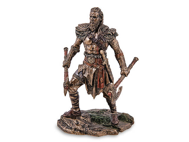 Статуэтка Veronese Викинг 16х10х7 см фигурка покрытая бронзовым напылением 1907191 - Фото 1