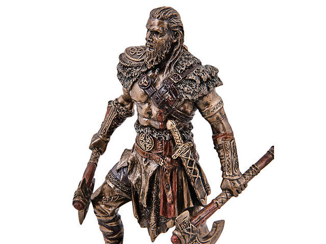 Статуэтка Veronese Викинг 16х10х7 см фигурка покрытая бронзовым напылением 1907191 - Фото 2