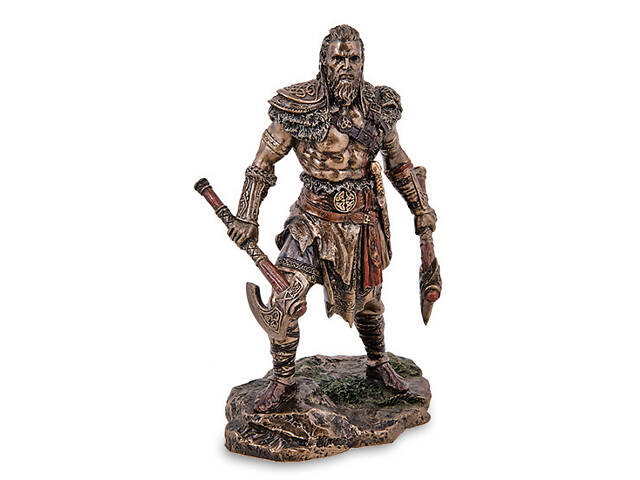 Статуэтка Veronese Викинг 16х10х7 см фигурка покрытая бронзовым напылением 1907191 - Фото 5