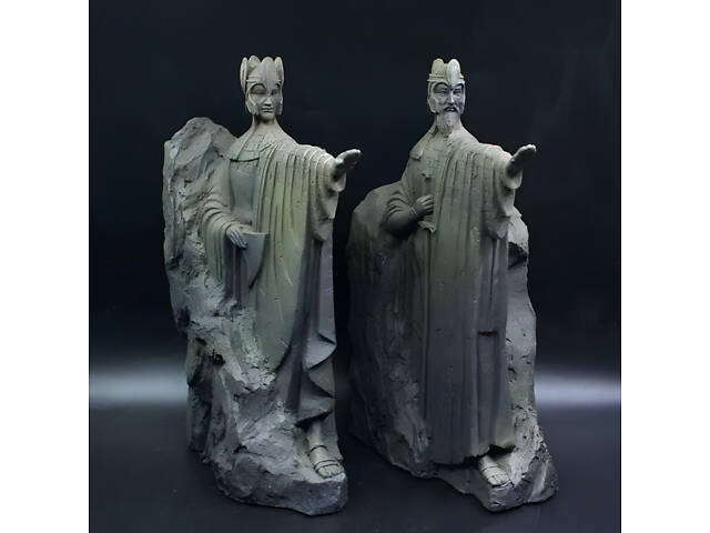 Статуетки Ворота королів Аргонат RESTEQ — Ісільдур і Анаріон, набір 2 фігурки, 15 см, Володар перснів, колекційна скульптура. - Фото 1