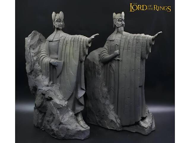 Статуетки Ворота королів Аргонат RESTEQ — Ісільдур і Анаріон, набір 2 фігурки, 15 см, Володар перснів, колекційна скульптура. - Фото 7