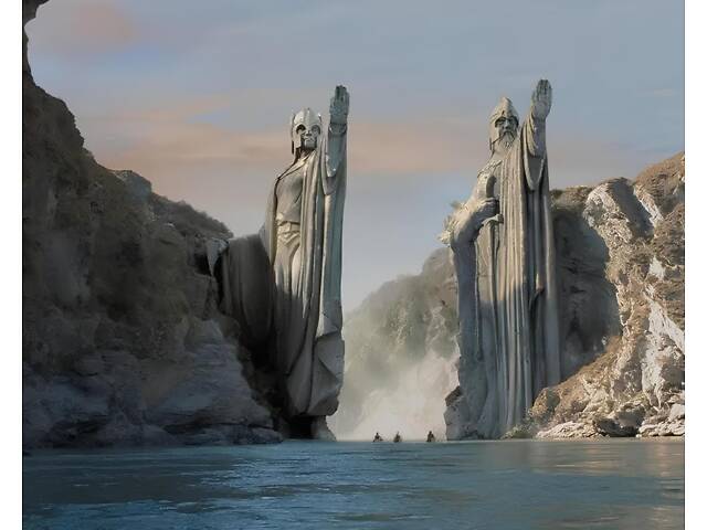 Статуетки Ворота королів Аргонат RESTEQ — Ісільдур і Анаріон, набір 2 фігурки, 15 см, Володар перснів, колекційна скульптура. - Фото 8