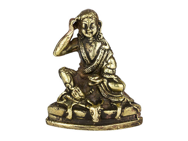 Статуя HandiCraft Миларепы Древний тибетский античный стиль 5,4 см Бронзовый (26789)