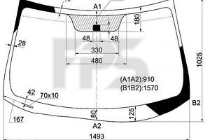 Стекло лобовое на 4008, ASX, C4 Aircross, Outlander Sport