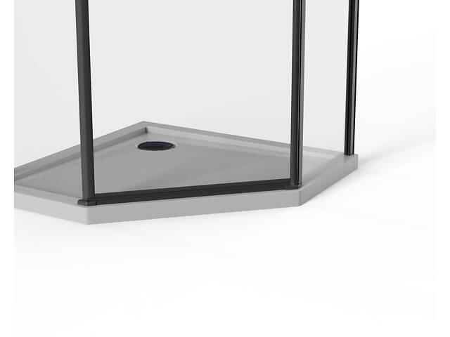 Скляна душова кабіна AVKO Glass RDD21C 90x90x190 Black - Фото 6