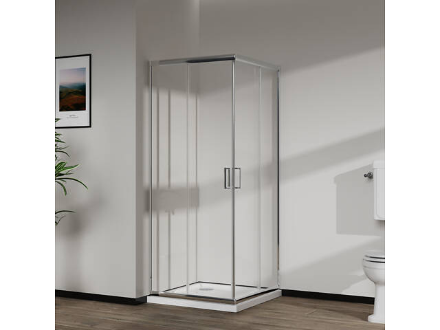 Скляна душова кабіна AVKO Glass RDR06 190х90х90 Chrome - Фото 3