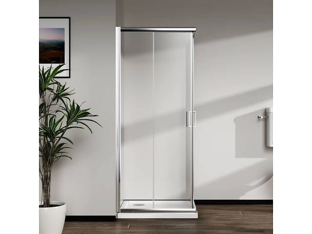 Скляна душова кабіна AVKO Glass RDR06 190х90х90 Chrome - Фото 4