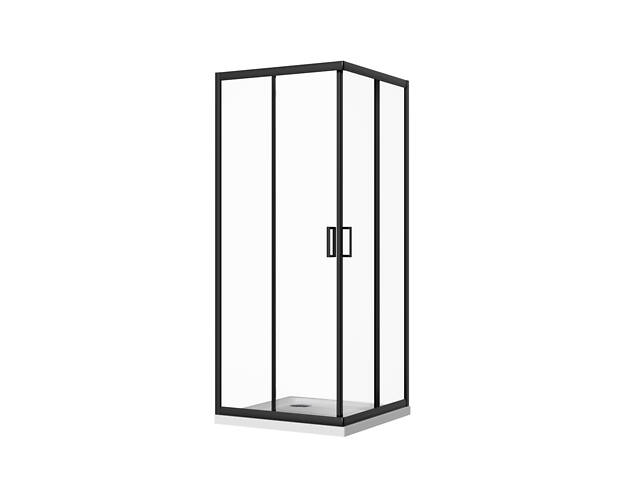 Скляна душова кабіна AVKO Glass RDR06 190х90х90 Black - Фото 1