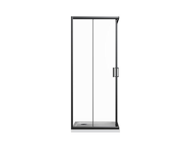 Скляна душова кабіна AVKO Glass RDR06 190х90х90 Black - Фото 2