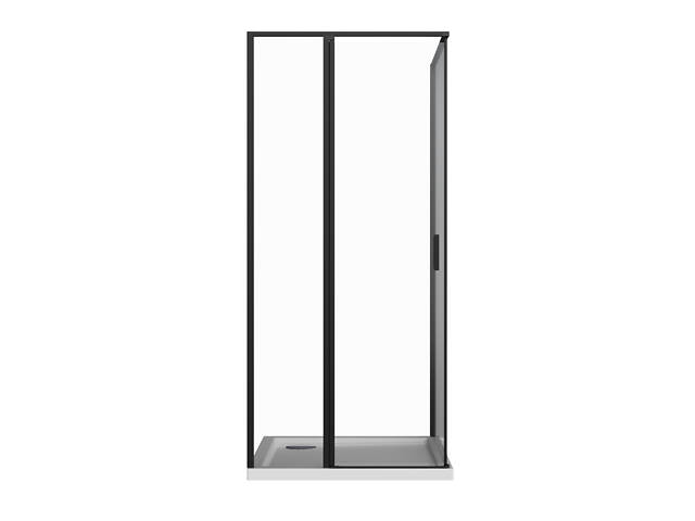 Скляна душова кабіна AVKO Glass RDR13B, 90х90х190 Black - Фото 2