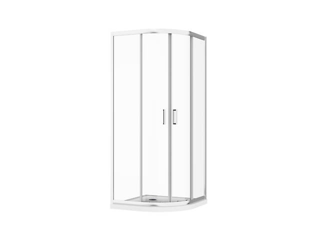 Скляна душова кабіна AVKO Glass RDS06, 90х90х190 Chrome - Фото 1