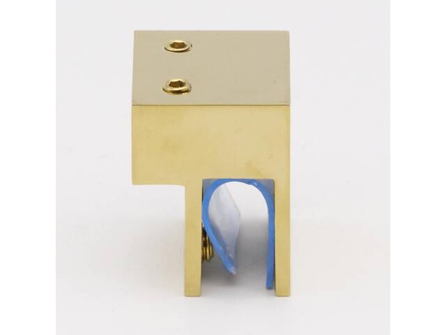 Скляна душова перегородка Alfa-Glass 2000х600мм скло бронза колір фурнітури Gold - Золото поліроване (model-A.99) - Фото 3