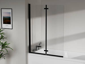 Скляна шторка для ванни AVKO Glass RDW02-J2 100x140 Black