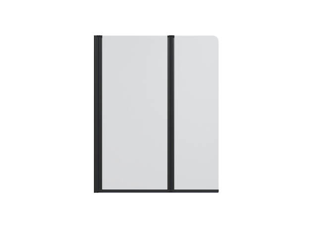 Скляна шторка для ванни AVKO Glass RDY19 60+40x140 Black матова - Фото 2