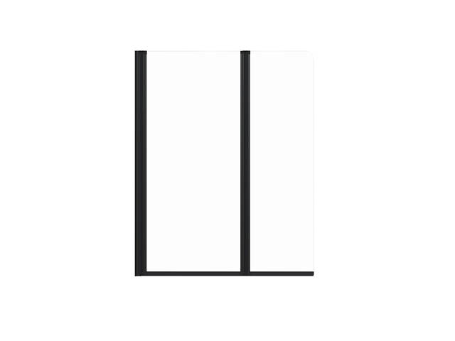 Скляна шторка для ванни AVKO Glass RDY19 60+40x140 black - Фото 2