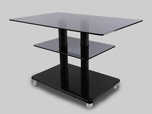 Стеклянные журнальные столики прямоугольные Commus Bravo Max P gg-black-2blm60