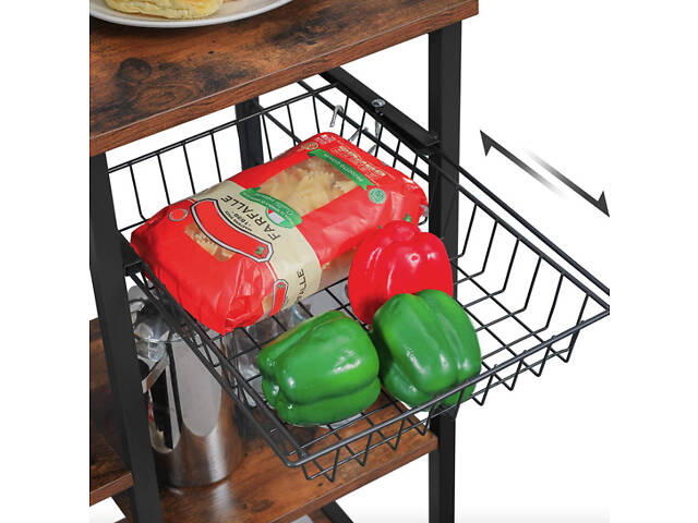 Кухонная стеллаж Leobert Supretto с местом для микроволновой печи в стиле Loft. - Фото 7