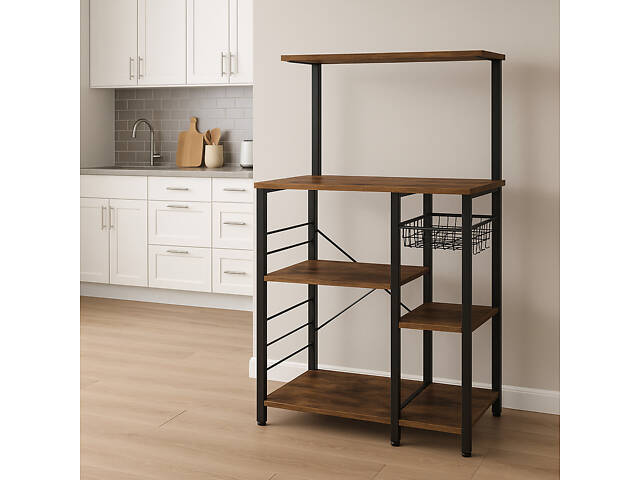 Кухонная стеллаж Leobert Supretto с местом для микроволновой печи в стиле Loft. - Фото 2