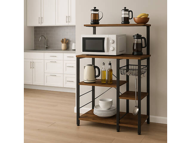 Кухонная стеллаж Leobert Supretto с местом для микроволновой печи в стиле Loft. - Фото 6