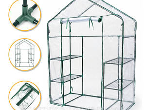 Стелаж-теплиця LEOBRO 143x73x195 см на 4 полиці (LB-G120), Оригінал!