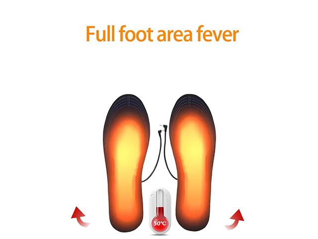 Устілки з підігрівом 25 см. Устілки з підігрівом (розмір 35-40). Устілки із підігрівом від зовнішнього акумулятора - Фото 3