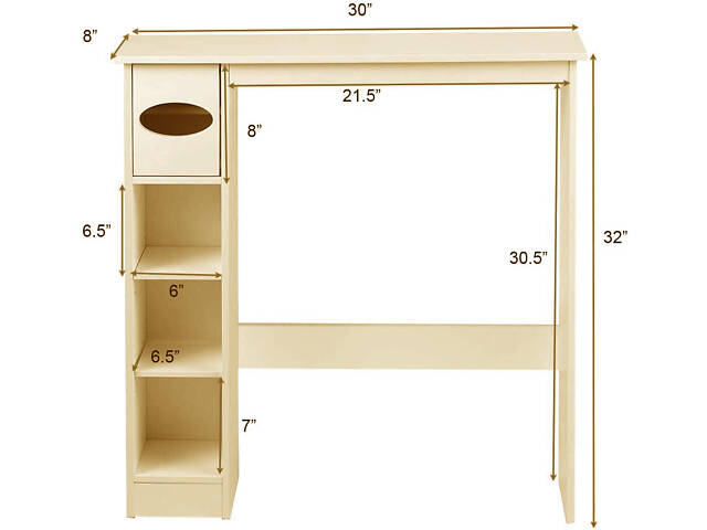 Стелаж над унітазом 'Джимал' лимонад - Фото 1